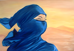Μπούργκα, ελαιογραφία 100x70cm